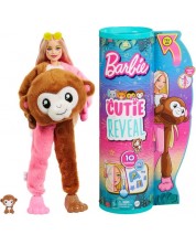 Lutka super iznenađenje Barbie - Color Cutie Reveal, majmun -1