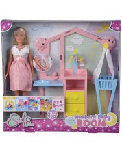 Lutka Simba Toys Steffi Love - Steffi u dječjoj sobi, 20 dodataka