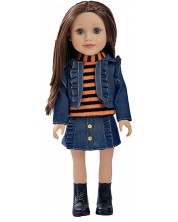 Lutka Ocie - Fashion Girl, s odjećom od trapera, 46 cm -1