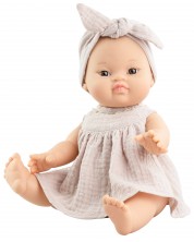 Lutka-bebe Paola Reina Los Gordis - Johanna, u haljini i turbanu, 34 cm