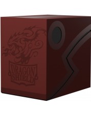 Kutija za kartice Dragon Shield Double Shell - Blood Red/Black (150 komada)