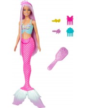 Lutka Barbie - Sirena s ljubičastom kosom i dodacima -1