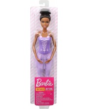 Lutka Mattel Barbie - Balerina, crne kose i ljubičaste haljine -1