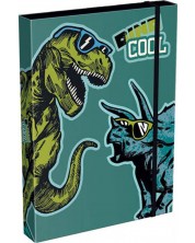 Kutija s elastičnom trakom Lizzy Card Dino Cool - 33 x 24 x 5 cm