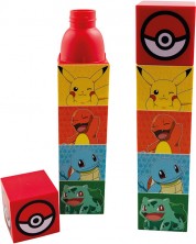 Četvrtasta boca za vodu Kids Euroswan - Pokémon, 650 ml