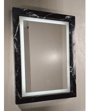 LED Ogledalo za zid Inter Ceramic - ICL 8060BM, 60 x 80 cm, crni mramor -1