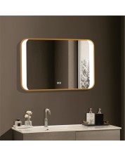 LED Ogledalo za zid Inter Ceramic - ICL 1824, 60 x 90 cm, zlatno -1