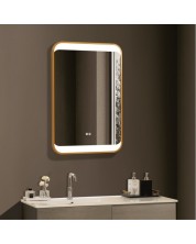 LED Ogledalo za zid Inter Ceramic - ICL 1823, 60 x 90 cm, zlatno -1