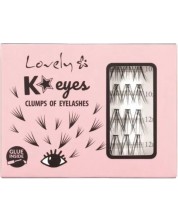 Lovely Umjetne trepavice u snopovima  K Eyes, 40 komada  -1