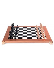 Luksuzni šah Manopoulos - Staunton, crno i bakreno, 36 х 36 -1