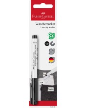 Marker za tekstil Faber-Castell - U blisteru, crne boje