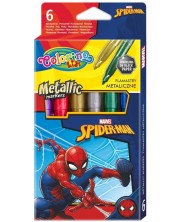 Markeri Colorino Marvel - Spider-Man, 6 boja -1