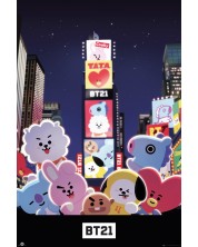 Maxi poster GB eye Animation: BT21 - Times Square