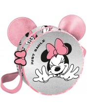 Mala okrugla torba Paso Minnie - Ružičasta i siva
