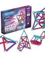 Magnetski konstruktor Geomag - Glitter, 60 dijelova -1