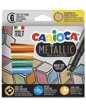 Markeri Carioca- Metallic, 6 boja