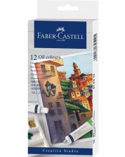 Uljane boje Faber-Castell - 12 boja, 9 ml