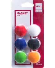 Magneti za bijelu ploču Deli Universal - E7825, 30 mm, 6 komada