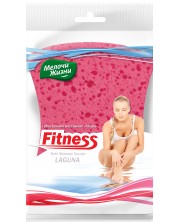 Masažna spužva za tijelo Meloči Žizni - Fitness Laguna, 1 komad, ružičasta -1