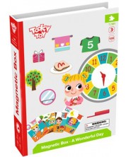 Magnetna knjiga Tooky toy - Nauči sat i vrijeme