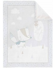 Mekana deka za bebe sa šerpom KikkaBoo Little Fox, 110 x 140 cm -1