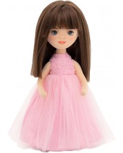 Mekana lutka Orange Toys Sweet Sisters - Sophie u ružičastoj haljini s ružama, 32 cm