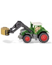 Metalna igračka Siku - Traktor Fendt 1050 Vario, s kliještima za hvatanje bala