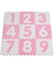 Mekana slagalica za pod Sun Ta - Brojevi, 9 komada, roza