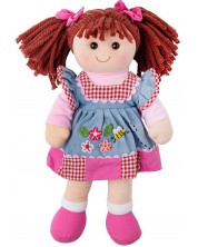 Mekana lutka Bigjigs - Melody, u haljini, 34 cm