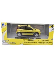 Metalni autić Newray - Fiat Panda 4х4, žuti, 1:43 -1