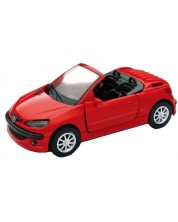 Metalni autić Newray - Peugeot 206 CC, crveni, 1:32 -1