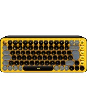 Mehanička tipkovnica Logitech - POP Keys, bežična, Brown, žuto/crna -1