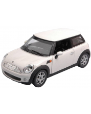 Metalni auto Newray - Mini Cooper, 1:24, bijeli