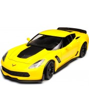 Metalni auto Welly - Chevrolet Corvette Z06, 1:24, žuti