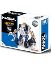 Metalni konstruktor Raya Toys - Magical Model, robot, 70 dijelova