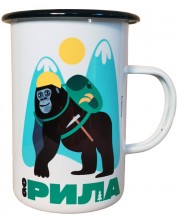 Metalna šalica Jež Art & Design - Go Rila, 450 ml -1