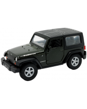 Metalni auto Welly - Jeep Wrangler Rubicon, 1:34, crni -1