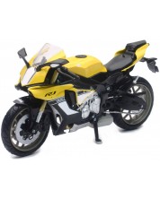 Metalni motocikl Newray - Yamaha YZF-1, 1:12, žuti
