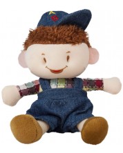 Mekana lutka Amek Toys - Dječak u traper odjeći, 12 cm