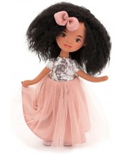 Mekana lutka Orange Toys Sweet Sisters - Tina u ružičastoj haljini sa šljokicama, 32 cm -1