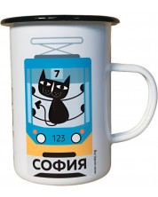 Metalna šalica Jež Art & Design -  Tramvaj “Sofija T8M”, 450 ml