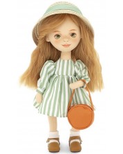 Mekana lutka Orange Toys Sweet Sisters - Sunny u kariranoj haljini, 32 cm