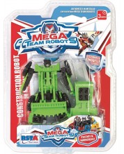 Metalna igračka RS Toys - Mini transformer, zeleni bager -1