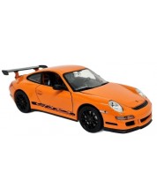 Metalni auto Welly - Porsche 911 GT3, 1:24, narančasti -1