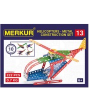 Metalni konstruktor 10 u 1 Merkur - Helikopter, 222 dijela