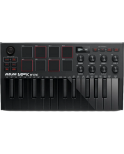 MIDI kontroler-sintisajzer Akai Professional - MPK Mini 3, crni -1