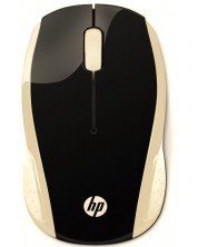 Miš HP - 200 Silk Gold, optički, bežični, crni/zlatni -1