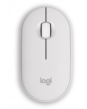 Miš Logitech - Pebble Mouse 2 M350s, opitčki, bežični, White -1