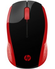 Miš HP - 200 Emprs, optički, bežični, crveno/crni -1