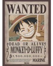 Mini poster GB eye Animation: One Piece - Luffy Wanted Poster -1